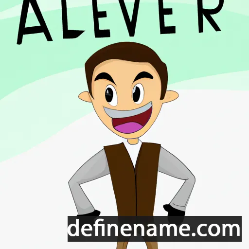 cartoon of the name Alver