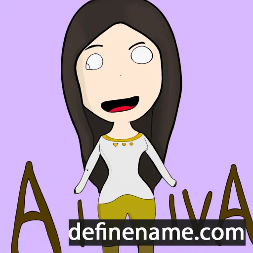 cartoon of the name Alvia