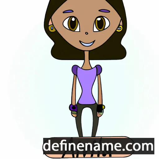 cartoon of the name Alvira