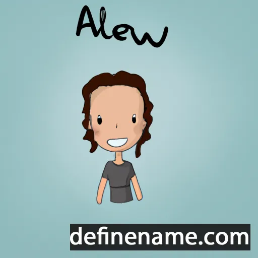 cartoon of the name Alwen