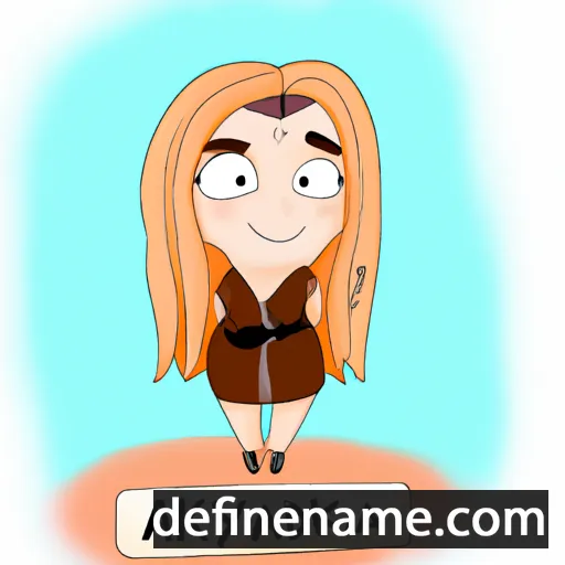 cartoon of the name Alyaksandra