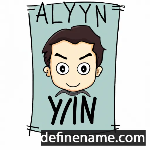 cartoon of the name Alyn