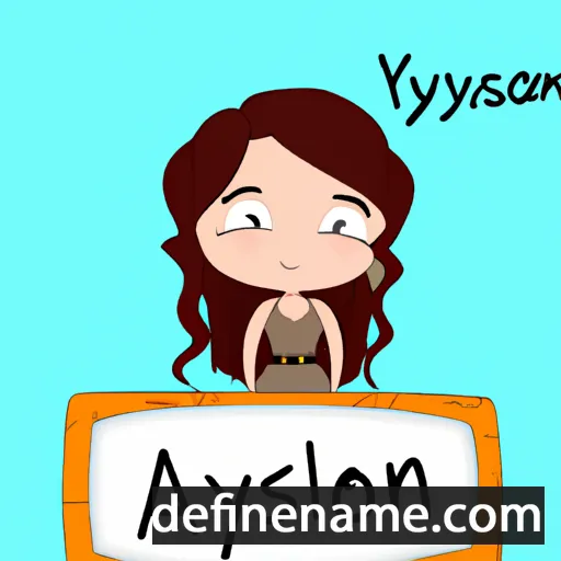 cartoon of the name Alysyn