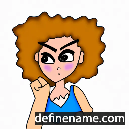 cartoon of the name Alyxandra