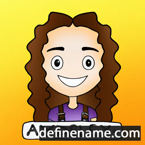 cartoon of the name Alyxandrea