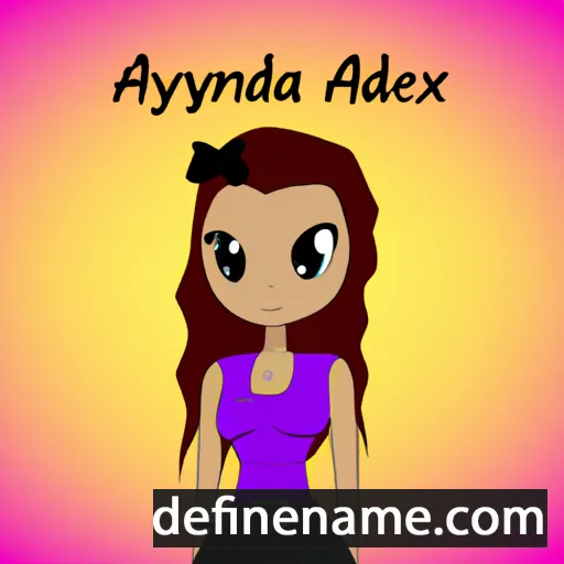 cartoon of the name Alyxzandra