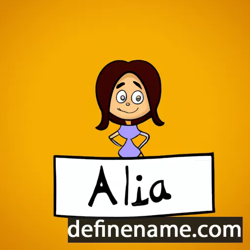 cartoon of the name Alzira