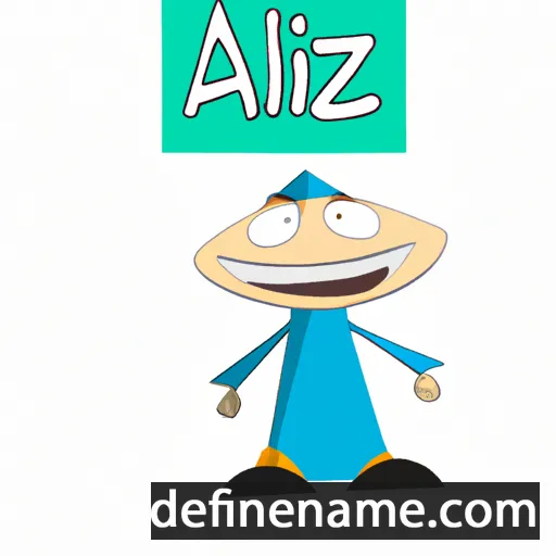 cartoon of the name Alziz