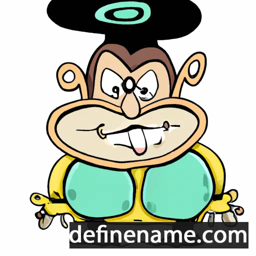 cartoon of the name Ama-e