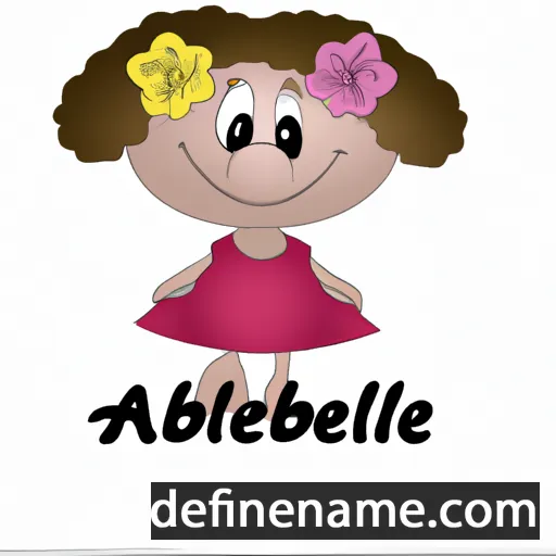 cartoon of the name Amabelle