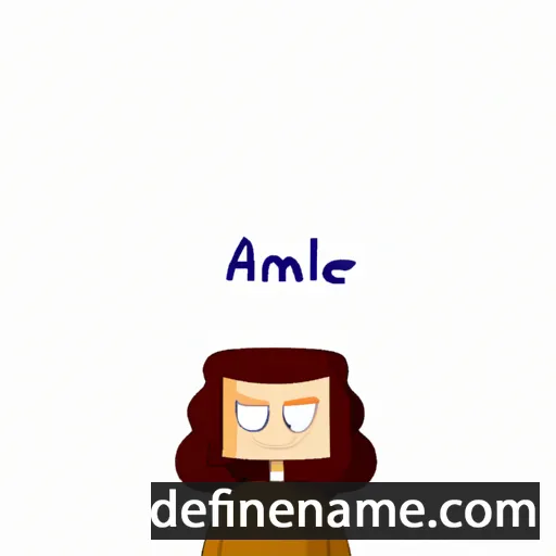 cartoon of the name Amale