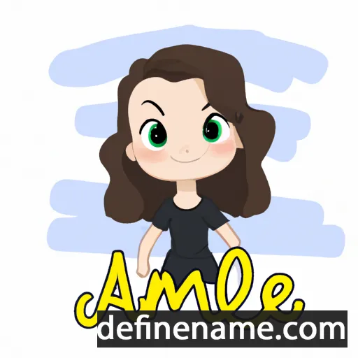 cartoon of the name Amalee