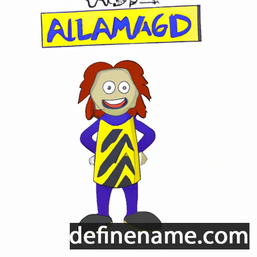 cartoon of the name Amalgild