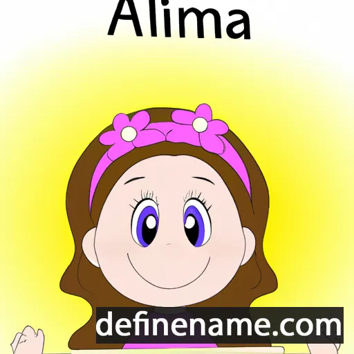 cartoon of the name Amaliia