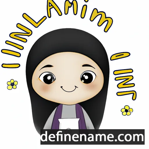 cartoon of the name Amalina