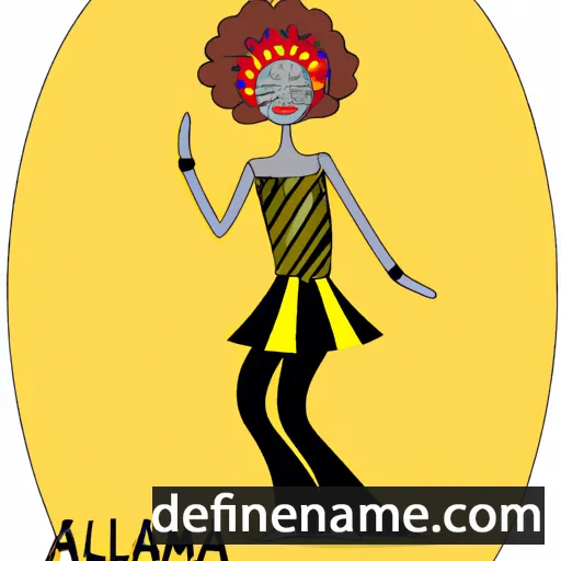 cartoon of the name Amaluna