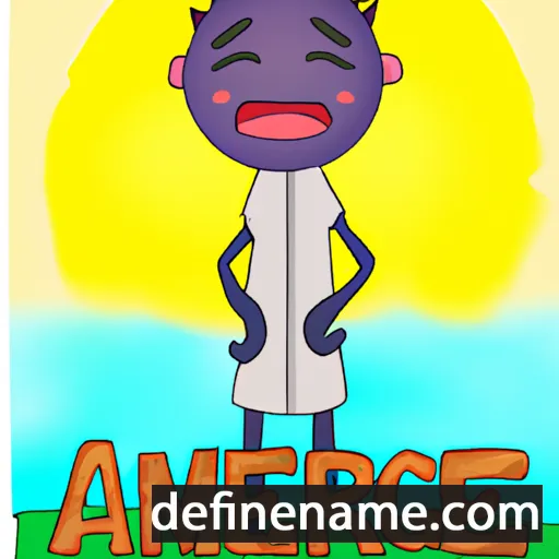 cartoon of the name Amanecer