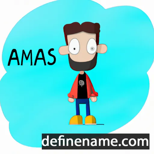 cartoon of the name Amans