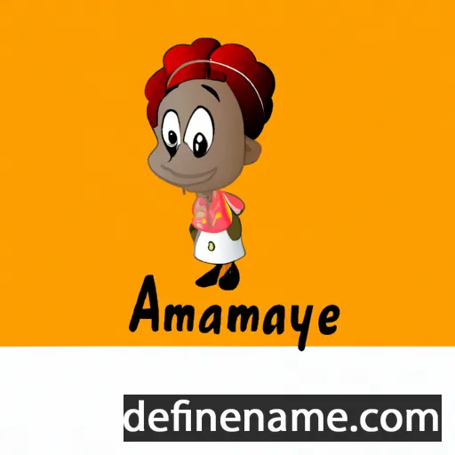 cartoon of the name Amanyire