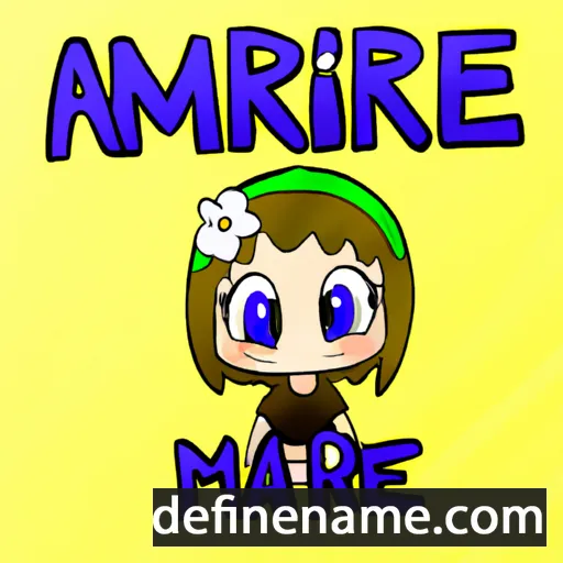 cartoon of the name Amarie