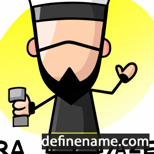 cartoon of the name Amat al-Razzak