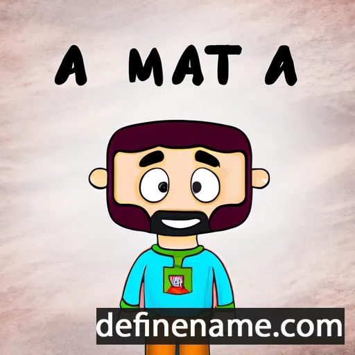 cartoon of the name Amat