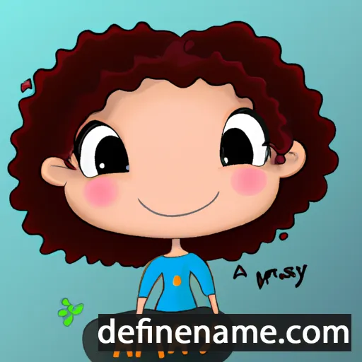 cartoon of the name Amay