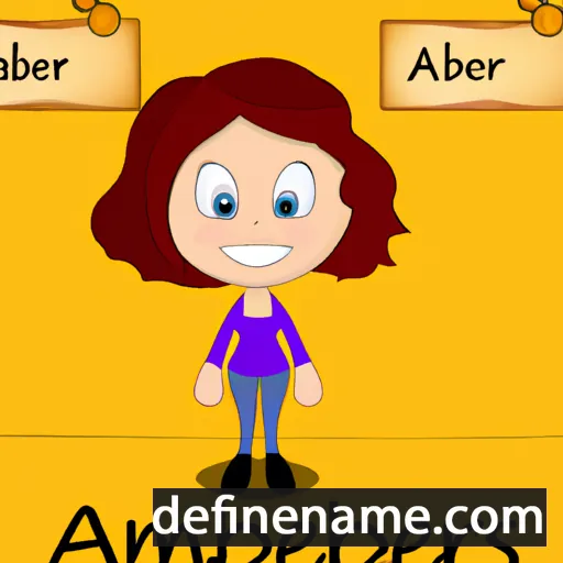 cartoon of the name Ambers