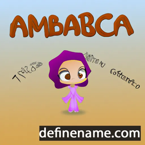 cartoon of the name Ambracia