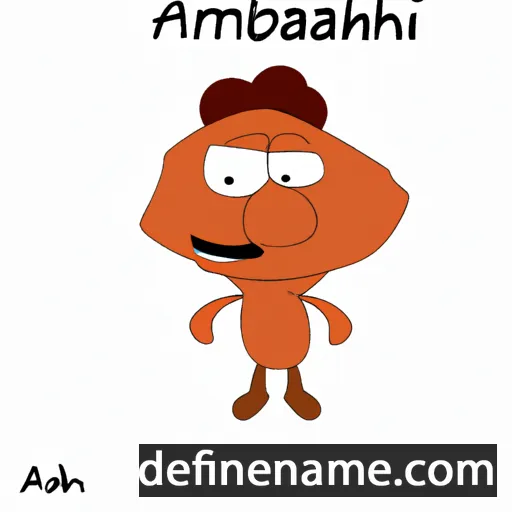 cartoon of the name Ambransh