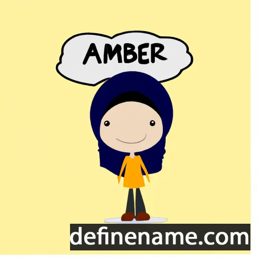 cartoon of the name Ambreen