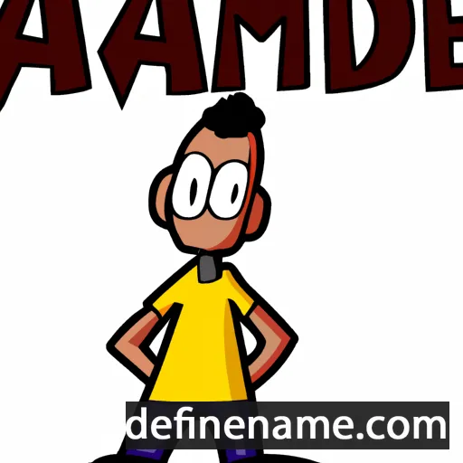 Amed cartoon