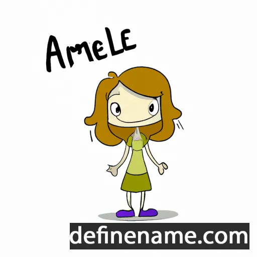 cartoon of the name Amele