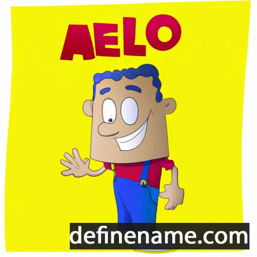 cartoon of the name Amelio