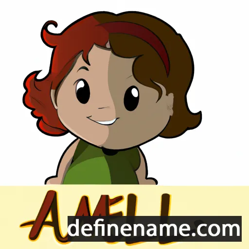 cartoon of the name Amella