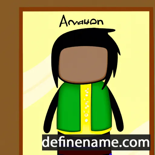 cartoon of the name Amenaghawon