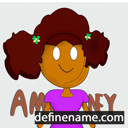 cartoon of the name Ameny