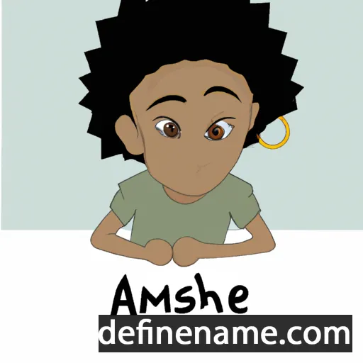 cartoon of the name Ameshea