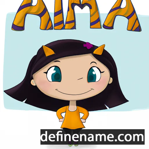 cartoon of the name Amíra