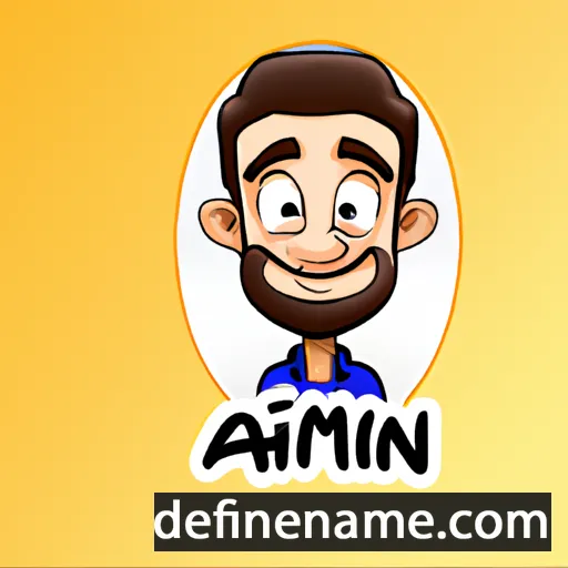 cartoon of the name Amır