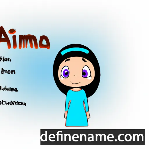 cartoon of the name Amiira