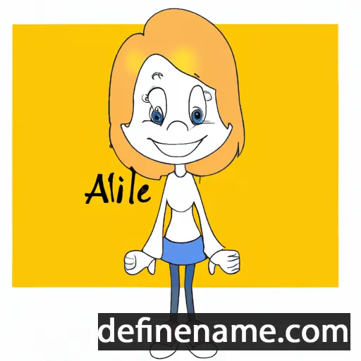 cartoon of the name Amile