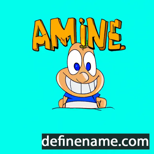 cartoon of the name Amile