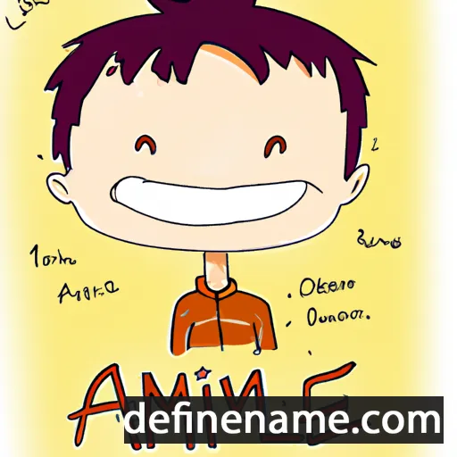 cartoon of the name Amile