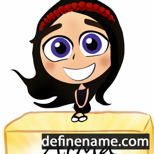 cartoon of the name Amira