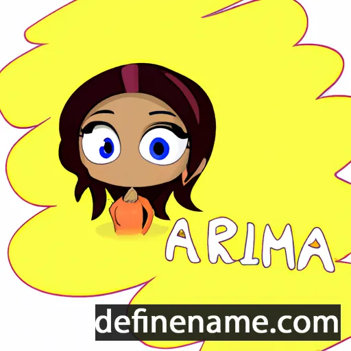 cartoon of the name Amiria