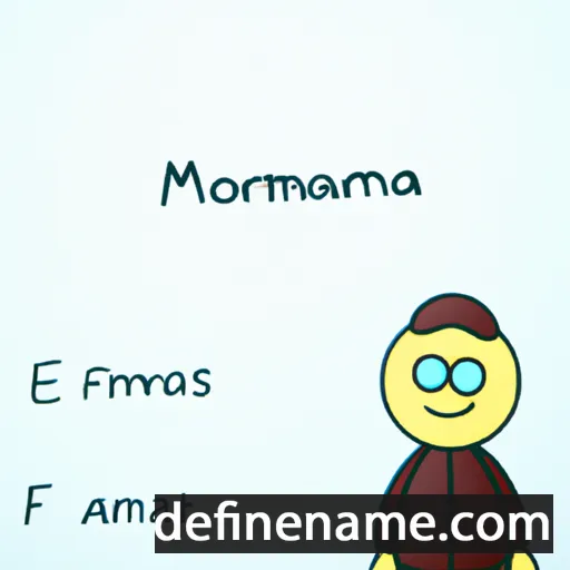 cartoon of the name Ammonaria