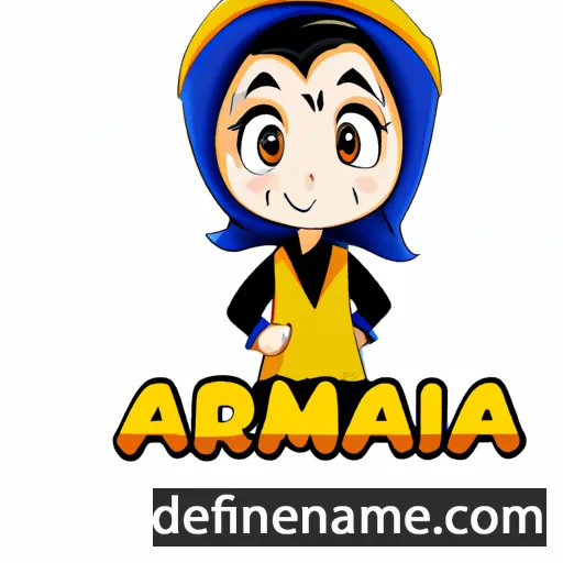 cartoon of the name Amnarj