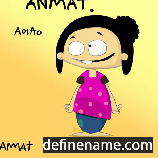 cartoon of the name Amnat