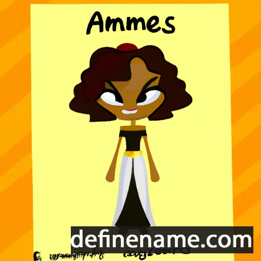 cartoon of the name Amneris